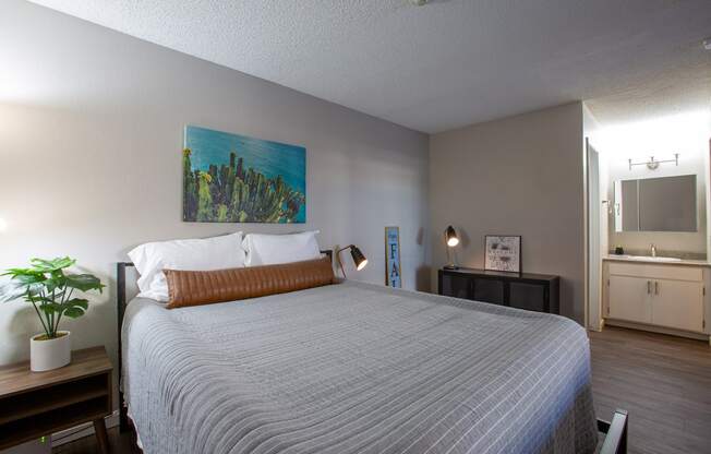 Bedroom at Sky Island Apartments