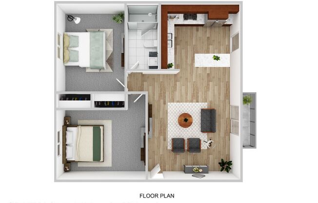 2 beds, 1 bath, 700 sqft, $1,435, Unit 34