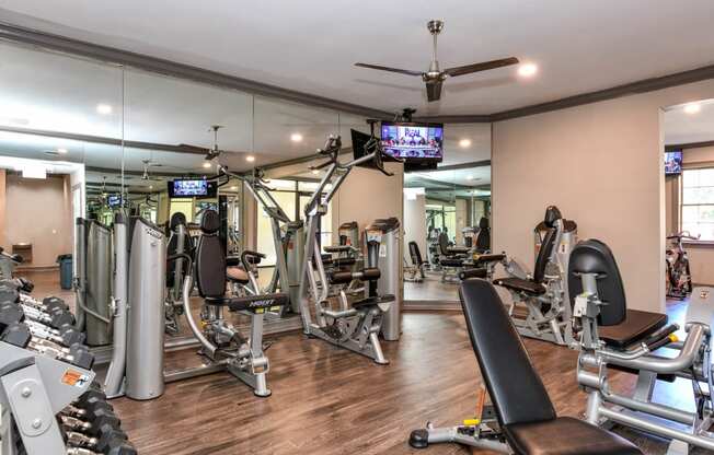 Health and Fitness Center, at Crestmark Apartment Homes, Georgia, 30122