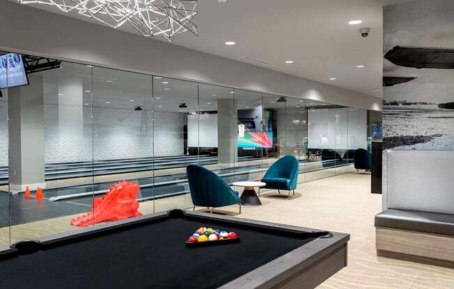 Billiards Table at Elements Apartments*, California