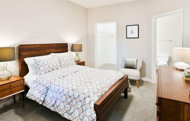 Spacious Bedroom with Attached and Closet at Polos at Hudson Corners Apartments, South Carolina 29650