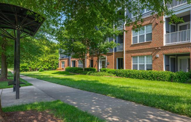 a large lawn in front of a house