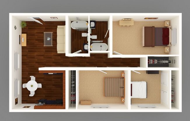 3 beds, 2 baths, 1,100 sqft, $2,990, Unit 312-01
