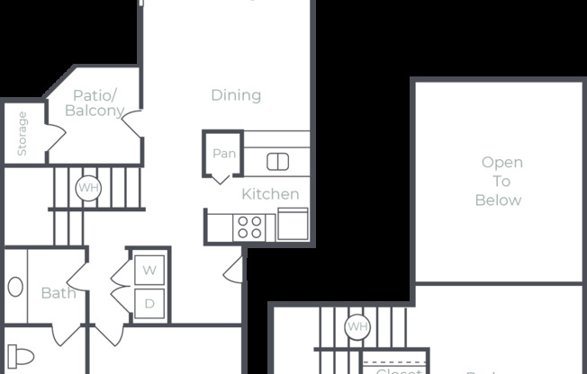 2 beds, 2 baths, 950 sqft, $1,303