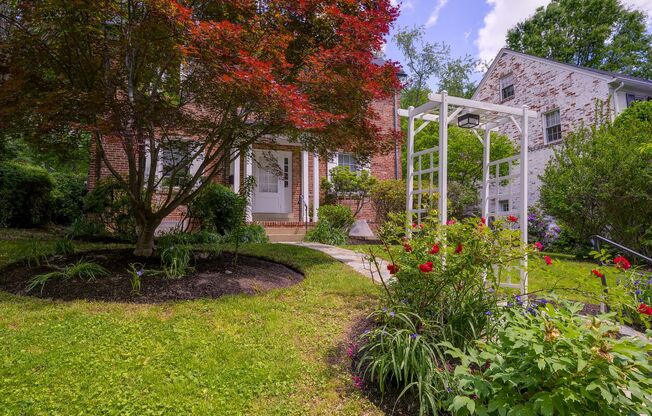 Charming & Spacious Colonial in N Cleveland Park w/Park-Like Rear Garden & Detached Garage