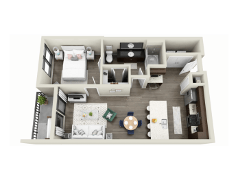 1 bed, 1 bath, 654 sqft, $2,351