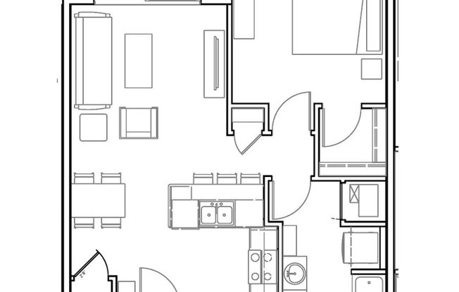 1 bed, 1 bath, 662 sqft, $1,735, Unit 5257-207