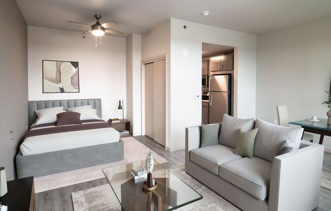 Studio, 1 bath, 520 sqft, $1,650, Unit 615