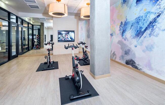 G12 Apartments Fitness Center with Cardio Bikes