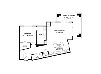 1 bed, 1.5 baths, 883 sqft, $1,760