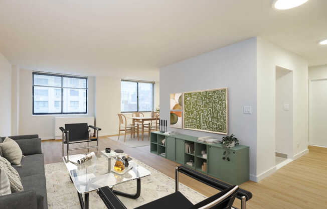 Living Room with Hard Surface Flooring