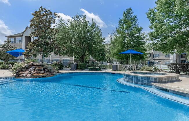 TAKE A DIP IN THE SHIMMERING SWIMMING POOL