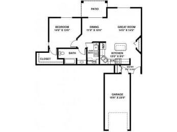 1 bed, 1 bath, 946 sqft, $1,790