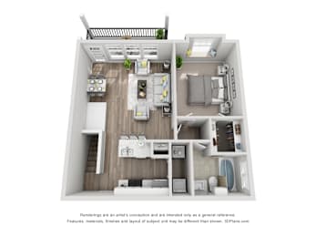 1 bed, 1 bath, 800 sqft, $1,312