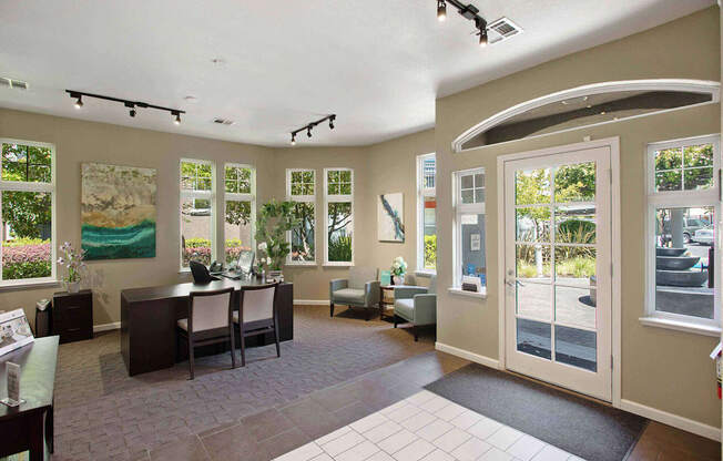 Inviting Leasing Office at Renaissance Apartment Homes in Santa Rosa, California
