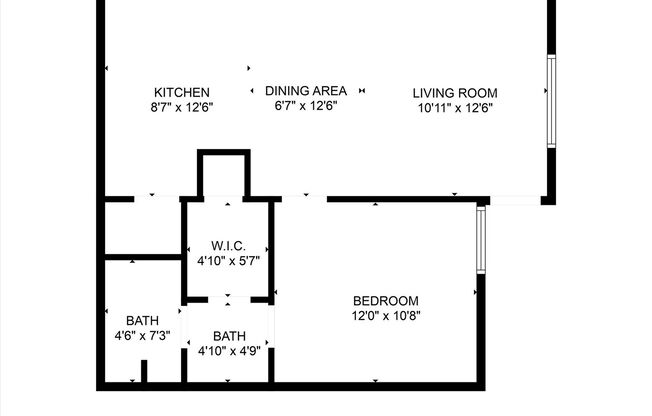 1 bed, 1 bath, $1,150, Unit C-1