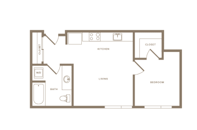 1 bed, 1 bath, 549 sqft, $2,150