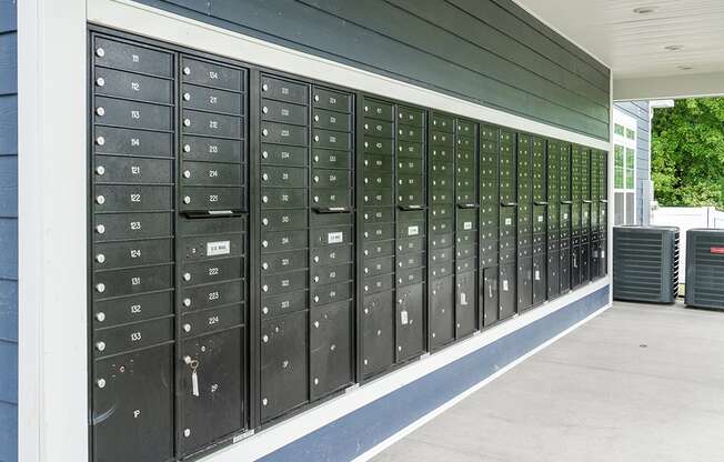 A mail center at Meadowridge