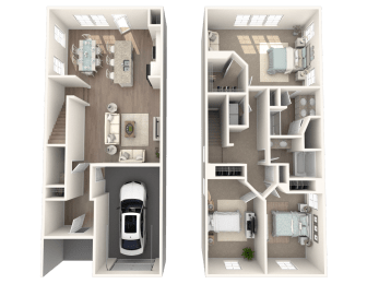 3 beds, 2.5 baths, 1,600 sqft, $1,998