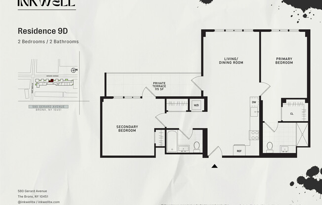 2 beds, 2 baths, $4,050, Unit 9D