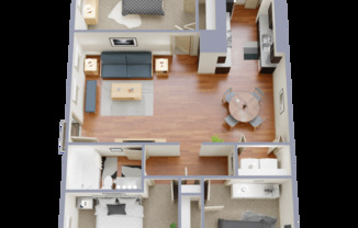 3 beds, 2 baths, 1,016 sqft, $1,517