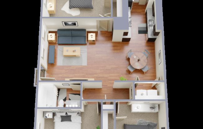 3 beds, 2 baths, 1,016 sqft, $1,517