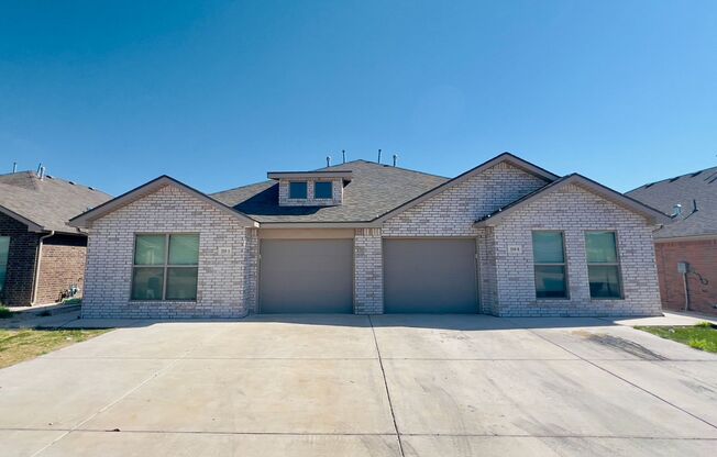 MOVE-IN SPECIAL: Recently Constructed Townhouse in North Lubbock