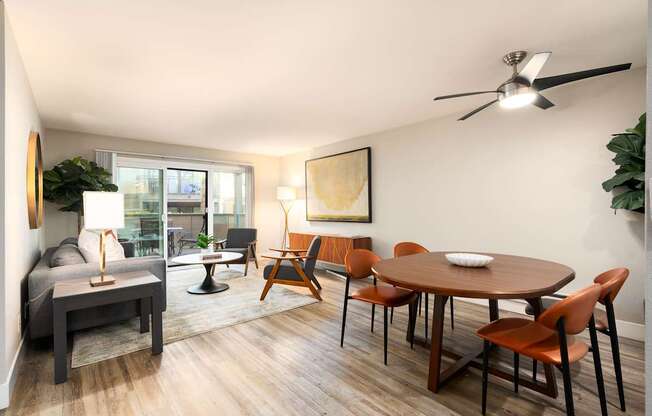 living room of model unit