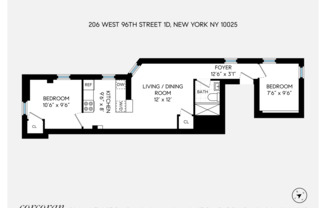 2 beds, 1 bath, $4,750, Unit 1D