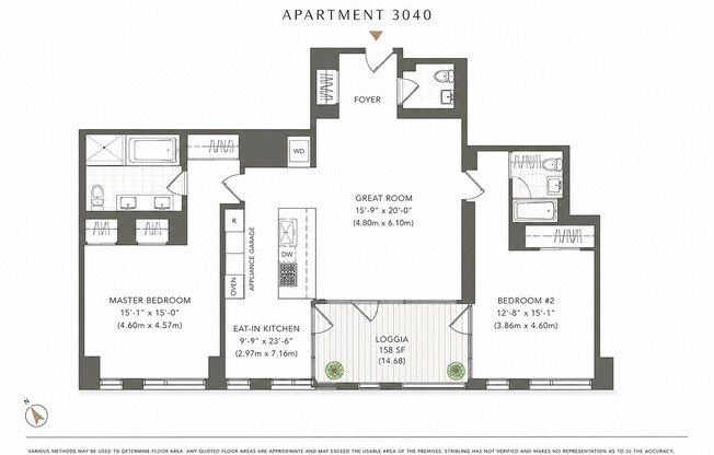 2 beds, 2.5 baths, 1,592 sqft, $17,990, Unit 3040