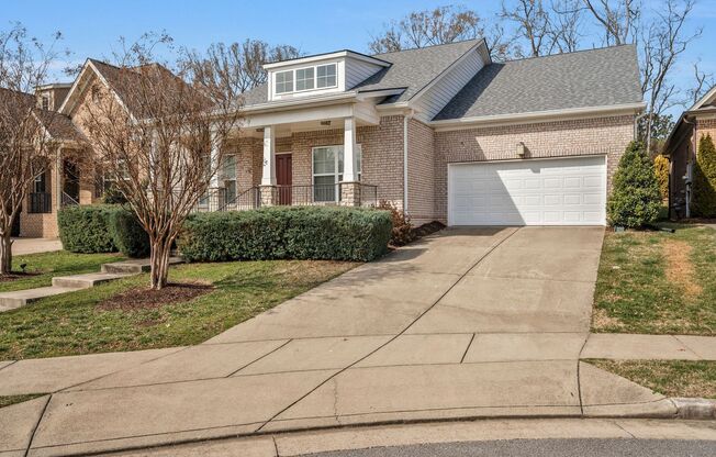 3 Bed 2.5 Bath Beautiful Home on Quiet Cul de Sac $3100 Per Month Easy Access to Interstate, Downtown, Brentwood and Franklin!