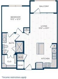 1 bed, 1 bath, 723 sqft, $1,702