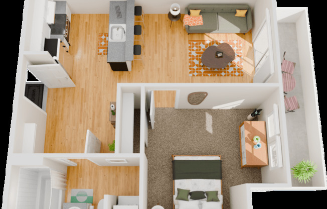 1 bed, 1 bath, 515 sqft, $2,775