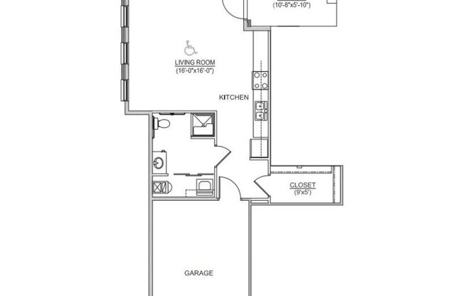 Studio, 1 bath, 617 sqft, $1,529