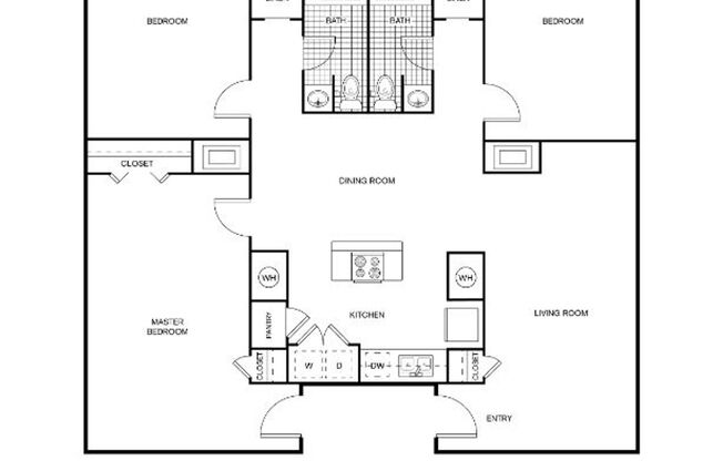 3 beds, 2 baths, 1,368 sqft, $1,099