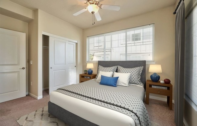 Springwater Crossing Apartments staged two-bedroom bedroom 1