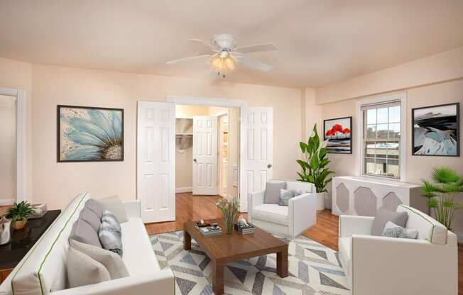 Living Area Interior at Miramar, Washington, 20005