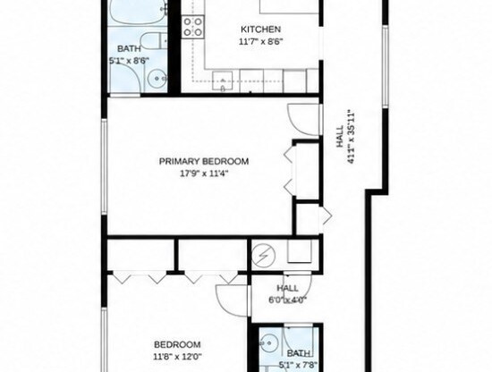 3 beds, 2 baths, 1,280 sqft, $4,800, Unit 415