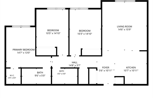 3 beds, 2 baths, 1,090 sqft, $5,250, Unit 318