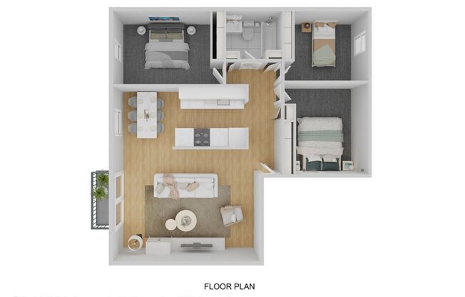 3 beds, 1 bath, 800 sqft, $1,595, Unit 52