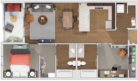 2 beds, 2 baths, 1,013 sqft, $1,911