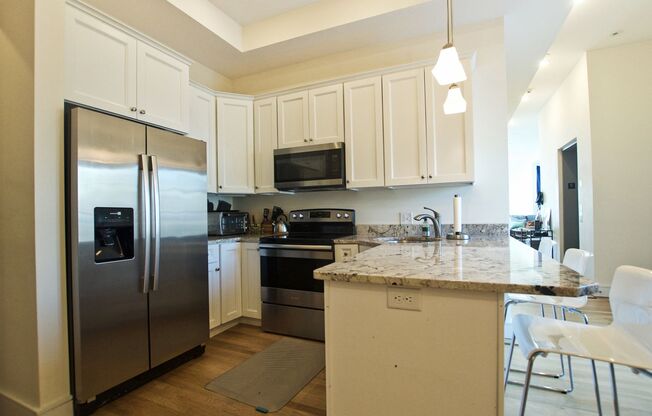 Gorgeous Unit in Fenway.  Central AC, Washer, Dryer, Parking. 2 Full Bathroom. All New.