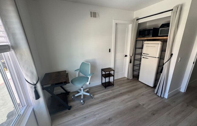Furnished Bedroom rental with Bonus Kitchenette and office room