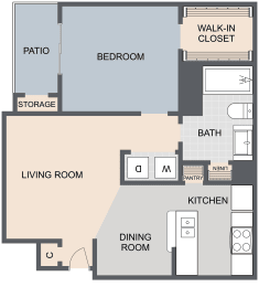 1 bed, 1 bath, 671 sqft, $970