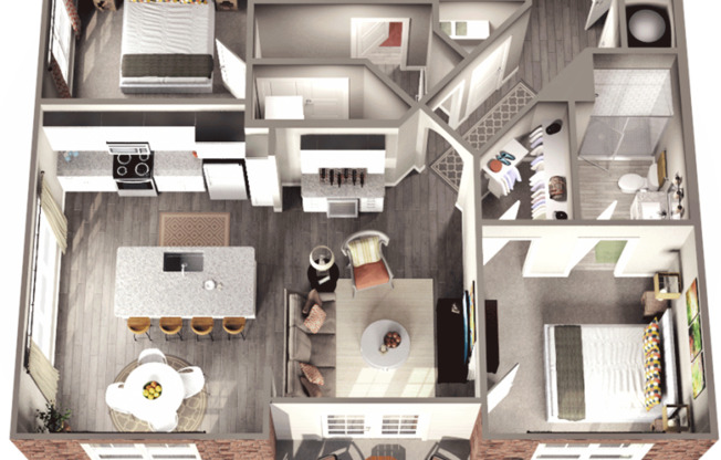 2 beds, 2 baths, 1,254 sqft, $1,695, Unit 2315