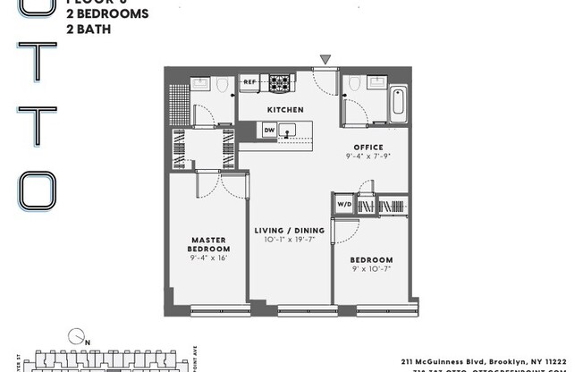 2 beds, 2 baths, $5,850, Unit 617