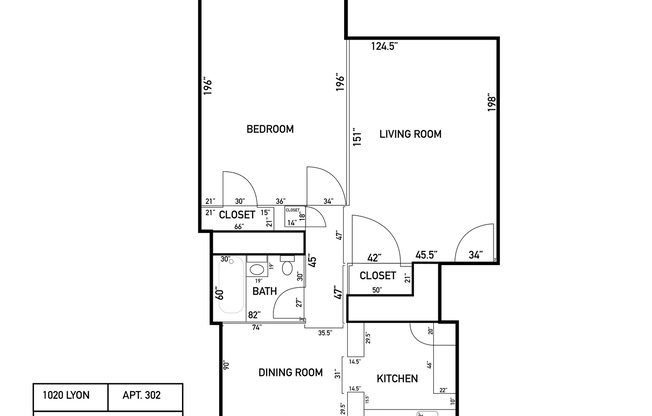 1 bed, 1 bath, $1,045, Unit 301