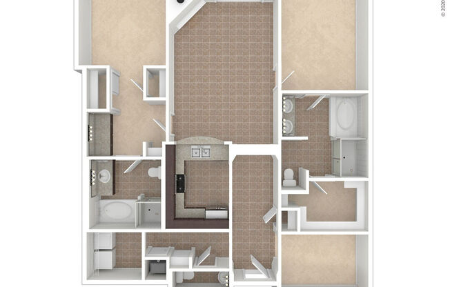2 beds, 2.5 baths, 1,602 sqft, $3,867