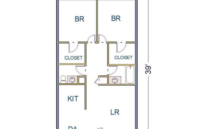 2 beds, 1.5 baths, 858 sqft, $1,625, Unit 01