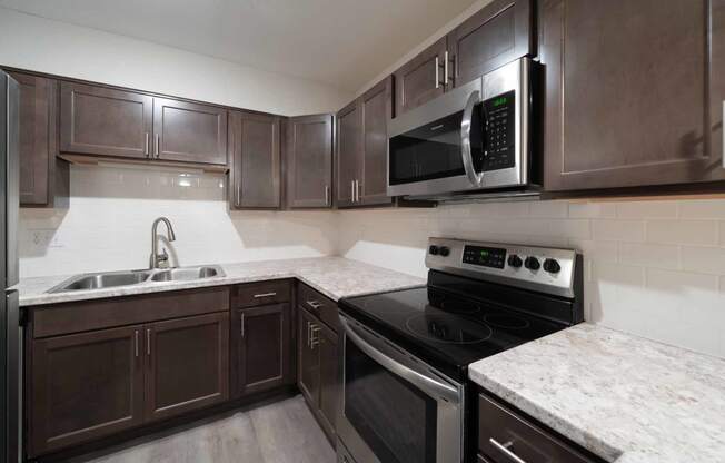 Spacious kitchen at Alpine Slopes Apartments near Grand Rapids, MI